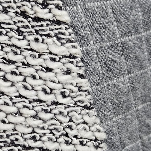 Plus Size Textured Cotton Blend Curved Hem Sweater - Picture 13 of 13